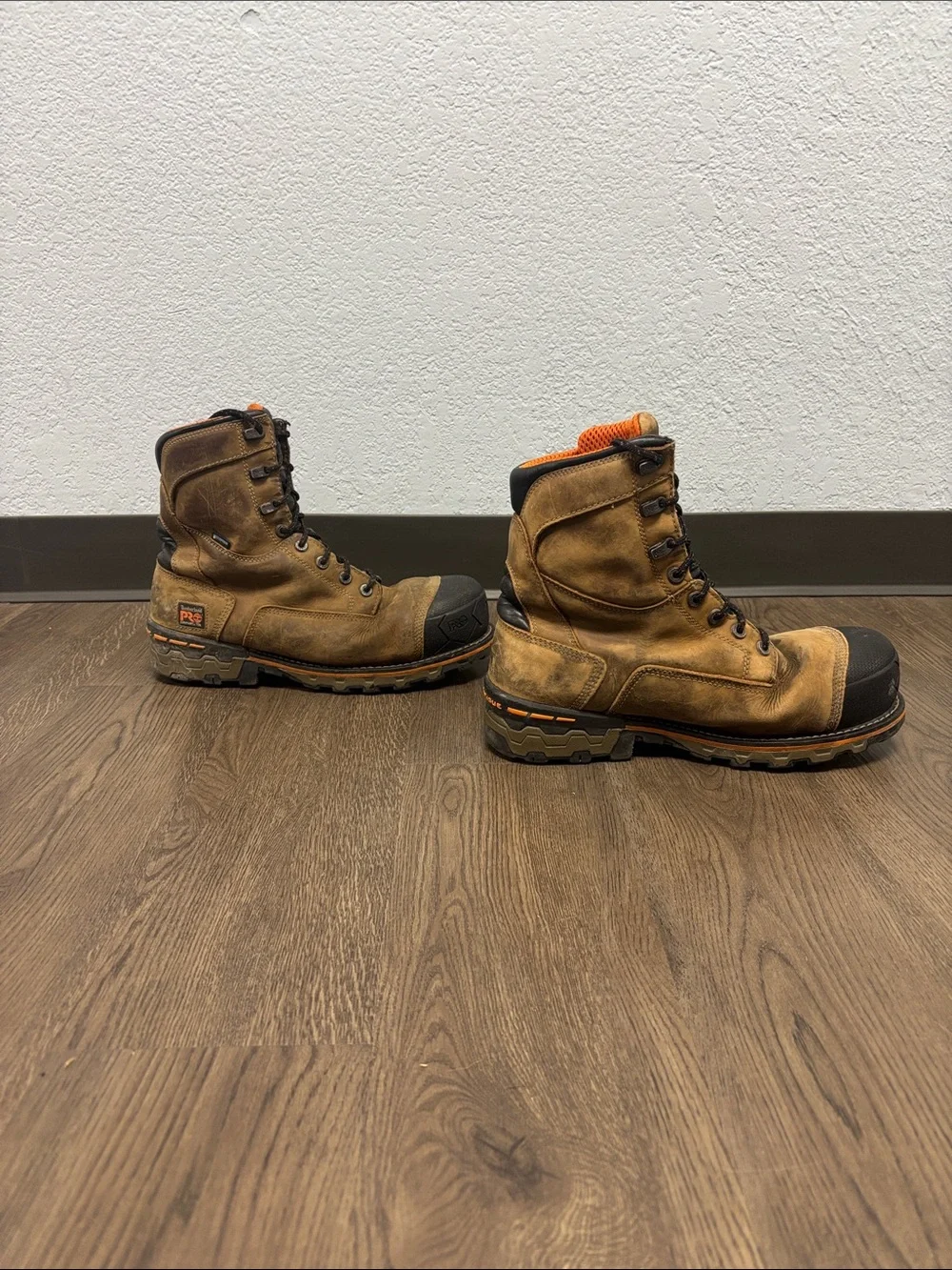 Timberland PRO 6” Cmposite Toe Metguard Model# 89697 Wrk Boot, Perfectly Worn In